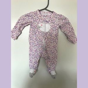 Carter’s baby girl sheep zip up sleeper